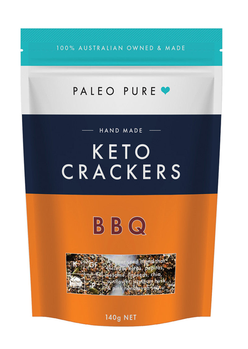 Paleo Pure Keto Crackers BBQ 140g