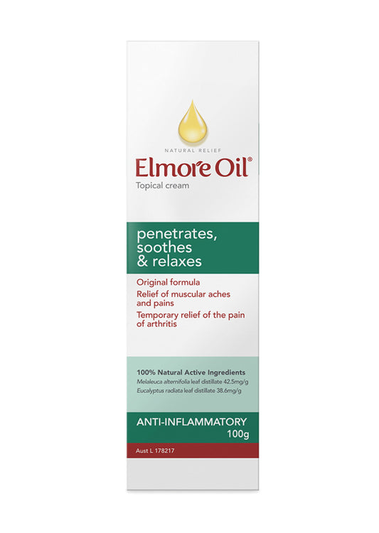 Elmore Oil Natural Relief Topical Cream Anti Inflamm 100g