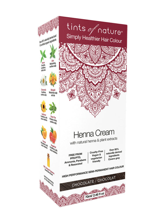 Tints Nature Henna Cream (hair Semi Perm) Chocolate 70ml