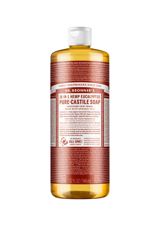 Dr. Bronners Pure Castile Liq Magic Soap Eucalyptus 946ml