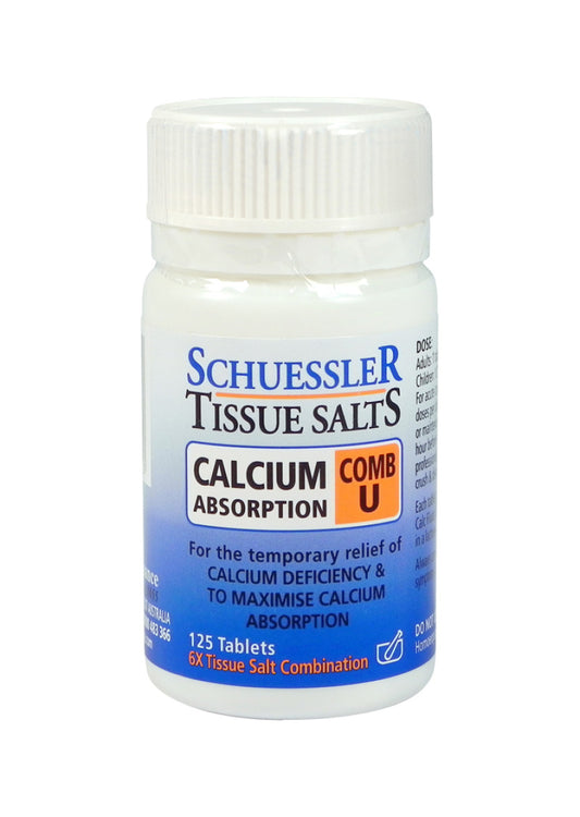 Martin Pleasance Tissue Salts Comb U Calcium Absorption 125t
