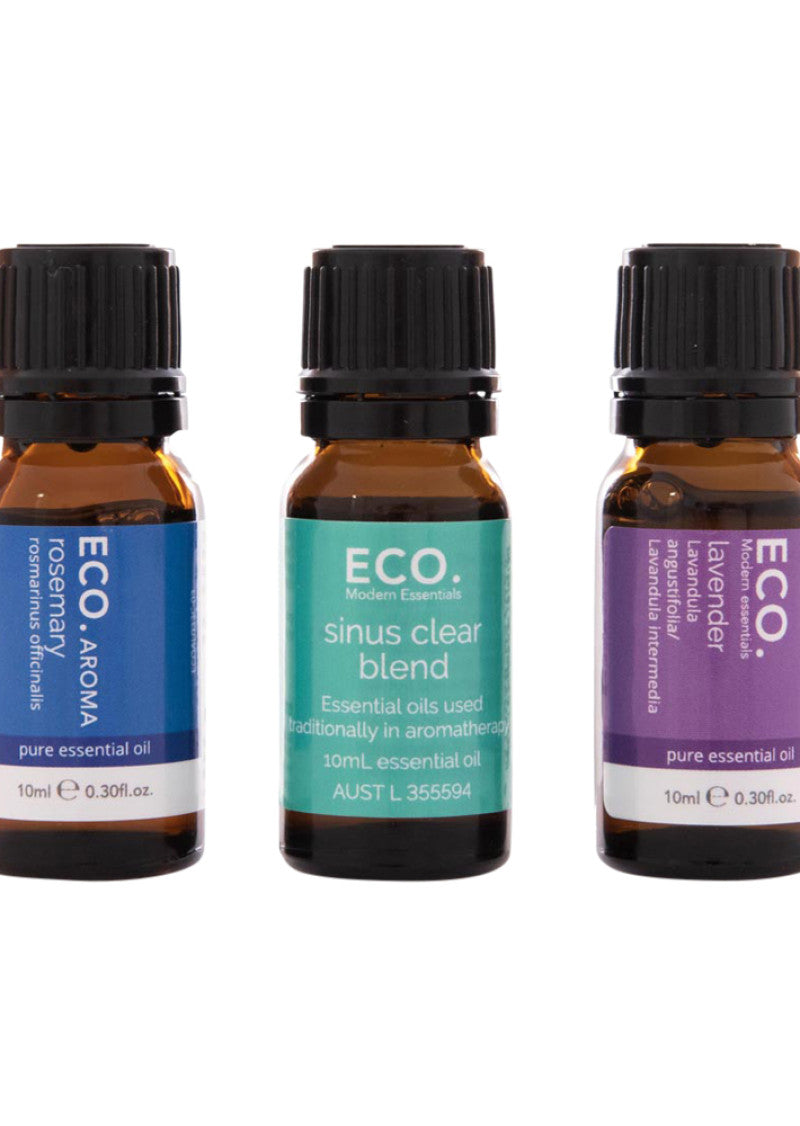 ECO Mod Ess Essential Oil Trio Travel Essentials 10ml x 3 Pack