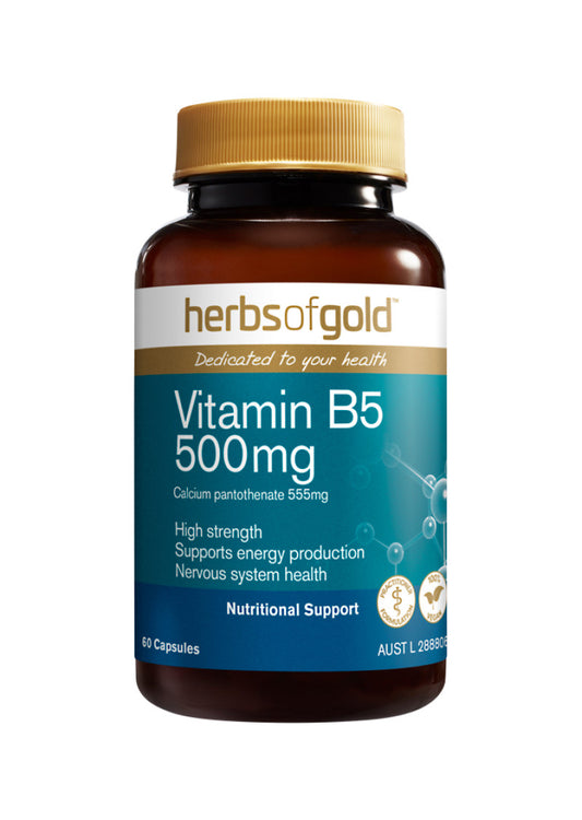 Herbs Of Gold Vitamin B5 500mg 60c