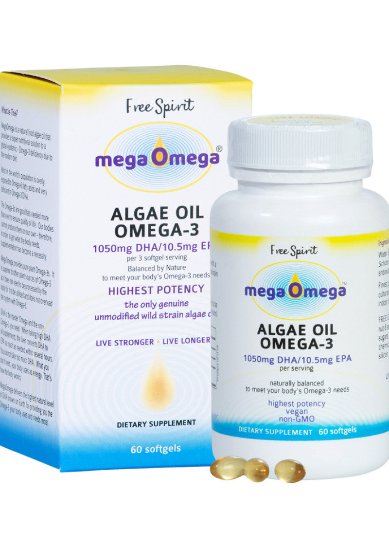 Free Spirit Megaomega Algae Oil 60c