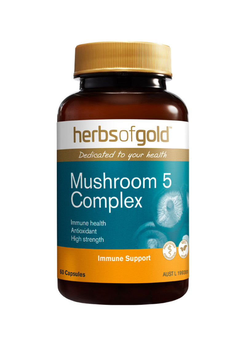 Herbs Of Gold Mushroom 5 Complex 60c