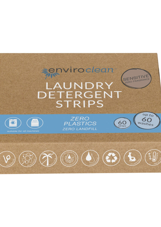 EnviroClean Laundry Detergent Strips Sensitive x 60 Pack