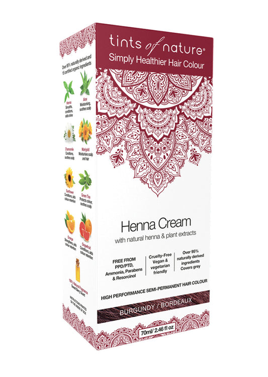 Tints Nature Henna Cream (hair Semi Perm) Burgundy 70ml