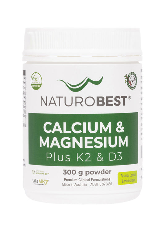 NaturoBest Calcium and Magnesium Plus K2 and D3 300g
