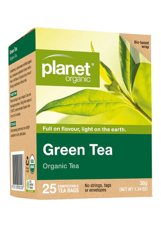 Planet Organic Org Green Tea X 25 Tea Bags