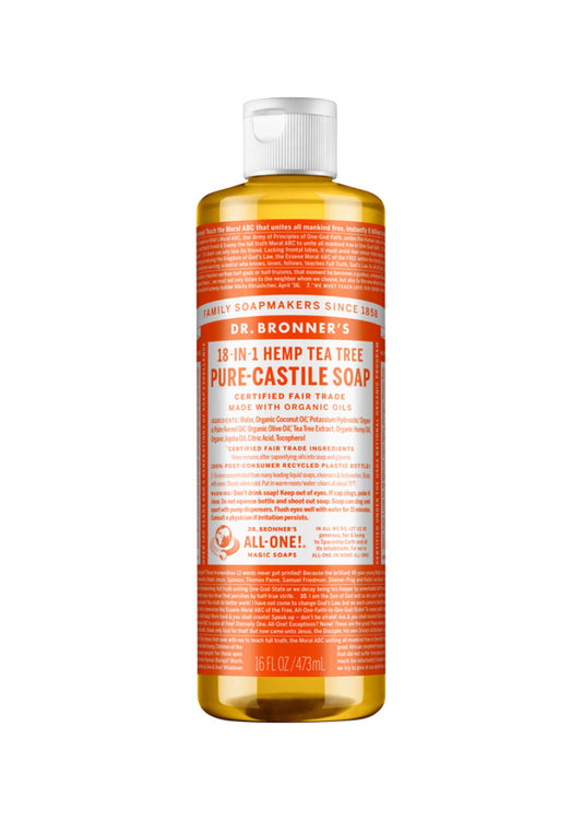 Dr. Bronners Pure Castile Liq Magic Soap Tea Tree 473ml