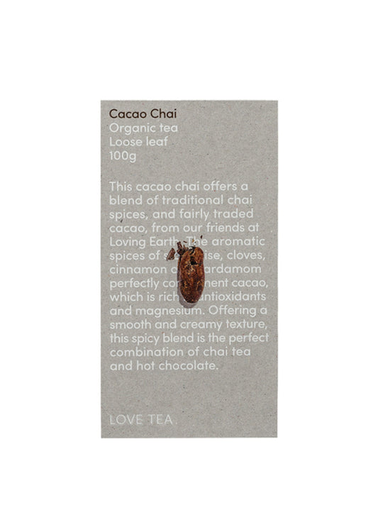Love Tea Organic Cacao Chai Loose Leaf 100g