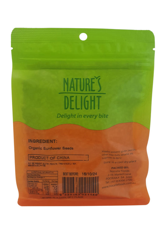 Natures Delight Organic Sunflower Seeds 250g