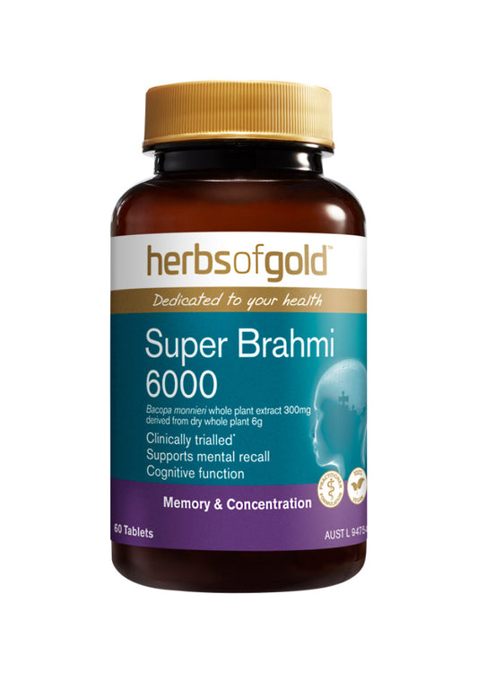 Herbs Of Gold Super Brahmi 6000 60t