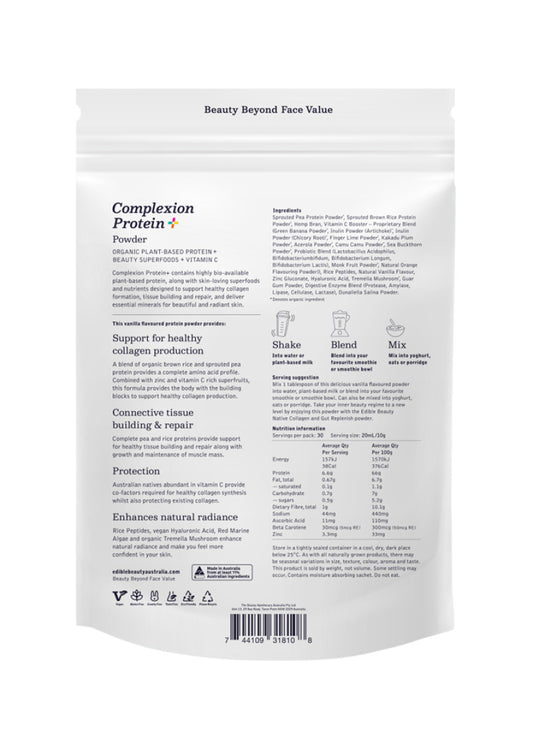 Edible Beauty Aust Complexion Protein Plus 250g