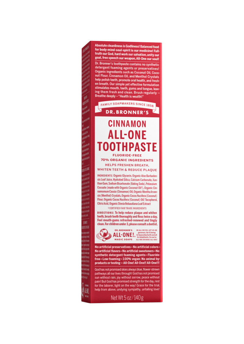 Dr. Bronner's Toothpaste (all One) Cinnamon 140g