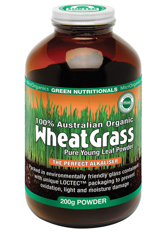 Green Nutritionals Org Austn Wheatgrass Powder 200g