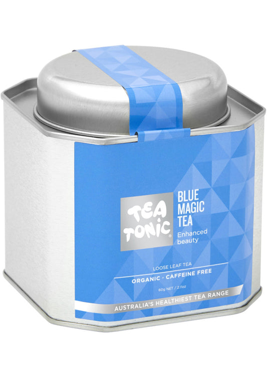 Tea Tonic Org Blue Magic Tea Caddy Tin 60g