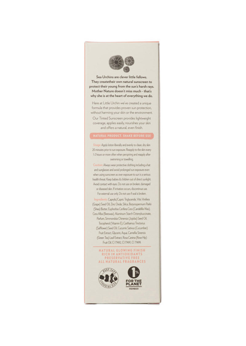 Little Urchin Natural Tinted Sunscreen SPF 30 Plus 100g