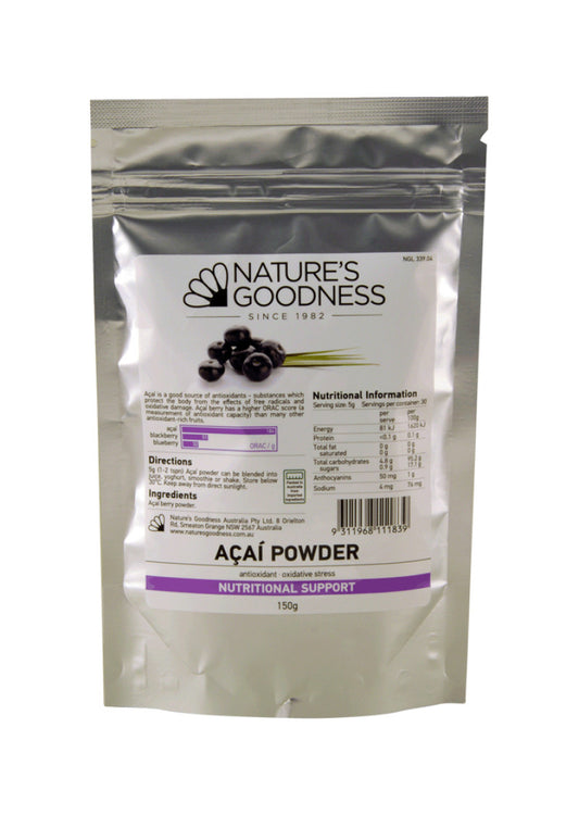 Nat Goodness Acai Powder 150g **obsolete Manufacturer**