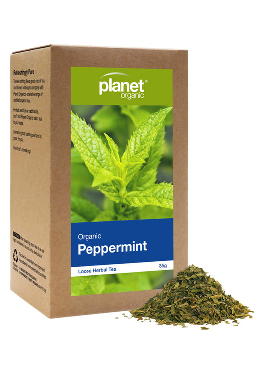 Planet Organic Org Peppermint Loose Leaf Tea 35g
