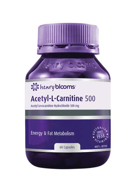H.blooms Acetyl L Carnitine 500 60c