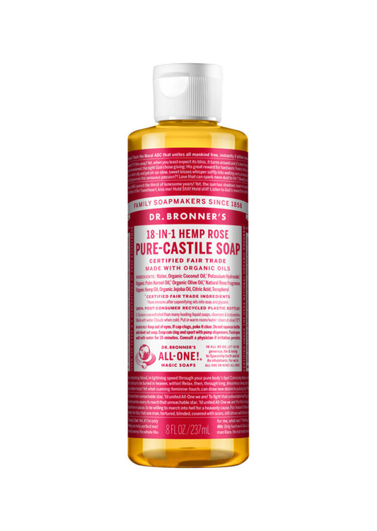 Dr. Bronners Pure Castile Liq Magic Soap Rose 237ml