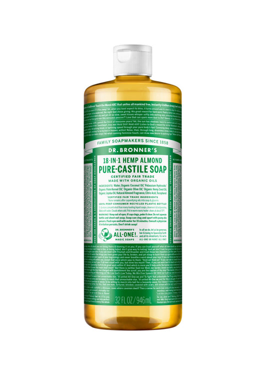 Dr. Bronner's Pure Castile Liq Magic Soap Almond 946ml