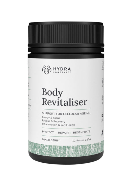Hydra Longevity Body Revitaliser Mixed Berry 120g
