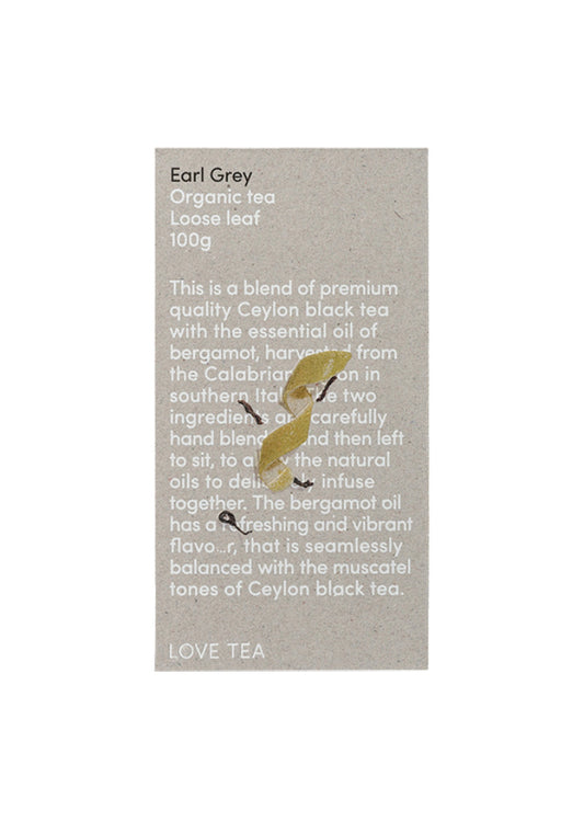 Love Tea Organic Earl Grey Loose Leaf 100g