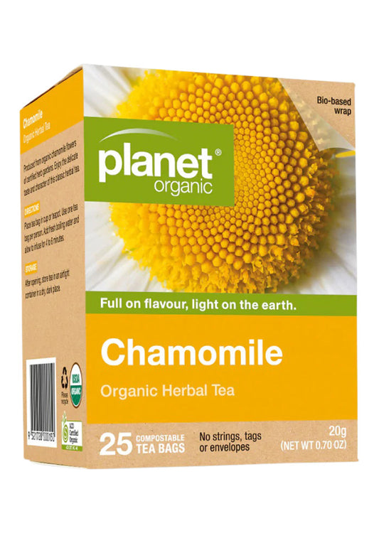 Planet Organic Org Chamomile Herbal Tea X 25 Tea Bags