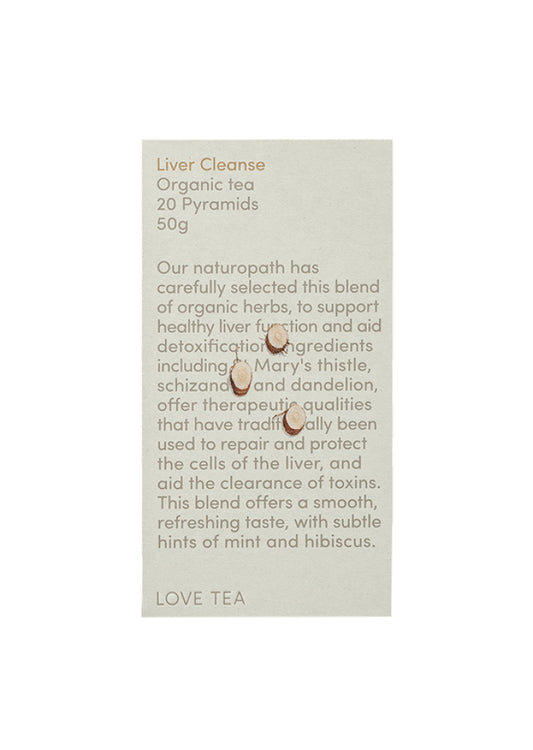 Love Tea Organic Liver Cleanse X 20 Pyramids
