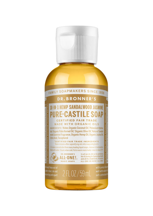 Dr. Bronners Pure Castile Liq Magic Soap Sandalw Jasm 59ml