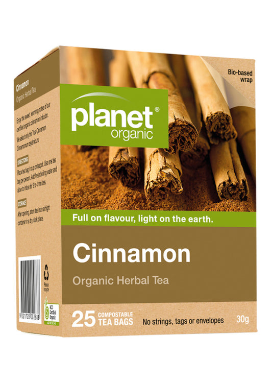 Planet Organic Org Cinnamon Herbal Tea X 25 Tea Bags