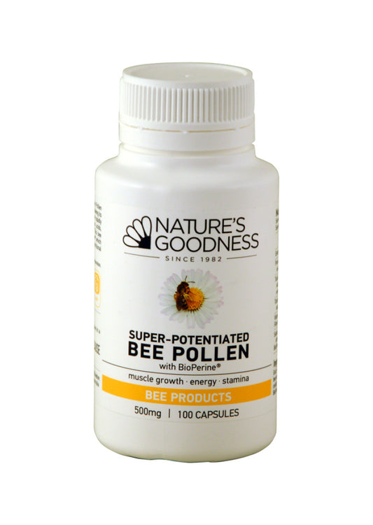 Nat Goodness Bee Pollen Super Potentiated 500mg 100c