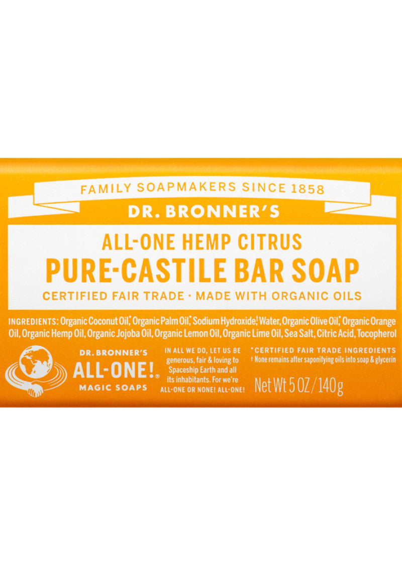 Dr Bronners Magic Bar Soap Citrus 140g