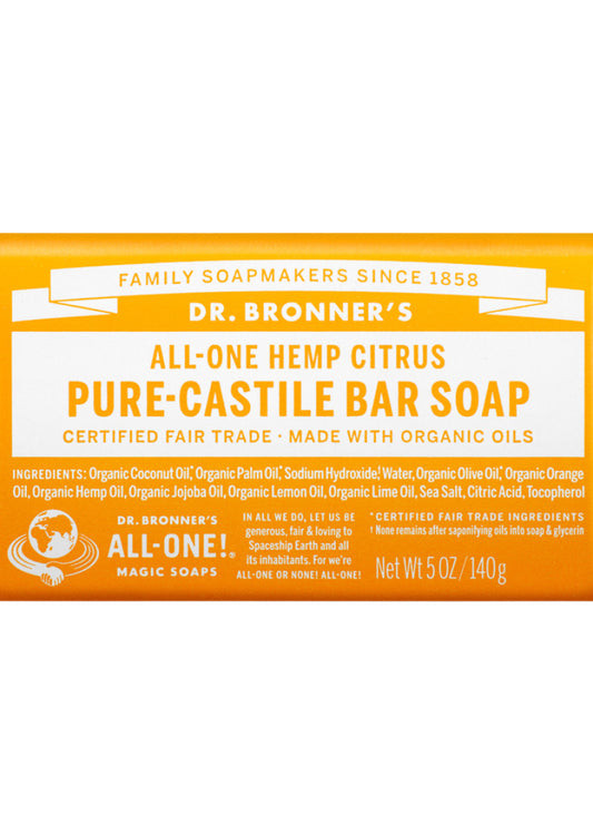 Dr Bronners Magic Bar Soap Citrus 140g