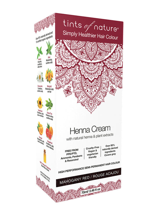 Tints Nature Henna Cream (hair Semi Perm) Mahog Red 70ml