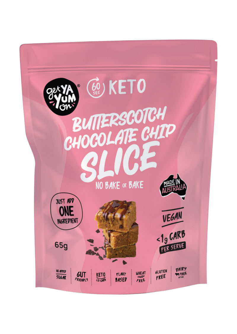 Get Ya Yum On Slice No Bake Or Bake Buttscotch Choc Chip 65g