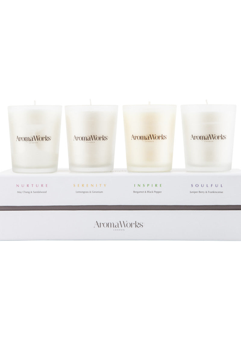 AromaWorks Gift Set Candle Signature (Mixed) Small 75g x 4 Pack