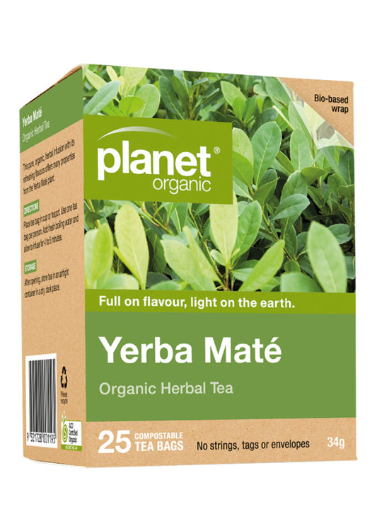 Planet Organic Org Yerba Mate Herbal Tea X 25 Tea Bags