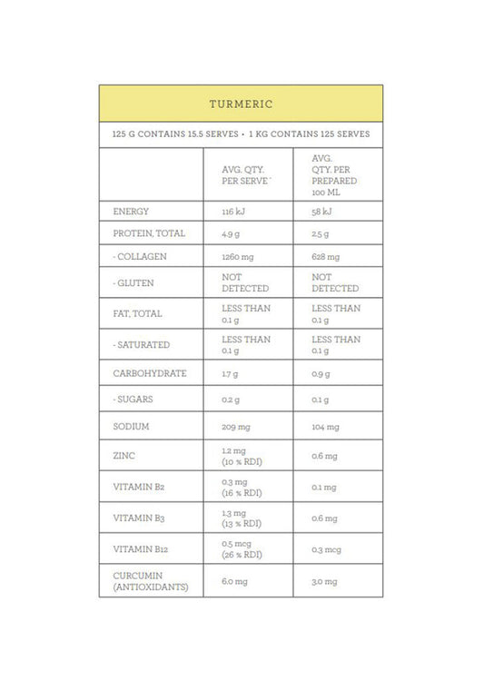 Nutra Organics Bone Broth Beef Turmeric 125g