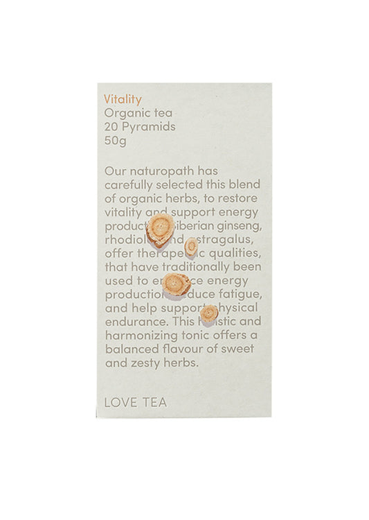 Love Tea Organic Vitality X 20 Pyramids