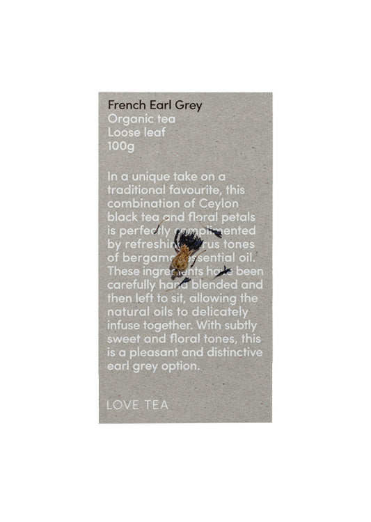 Love Tea Organic French Earl Grey Loose Leaf 100g