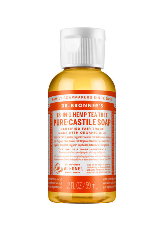 Dr. Bronners Pure Castile Liq Magic Soap Tea Tree 59ml