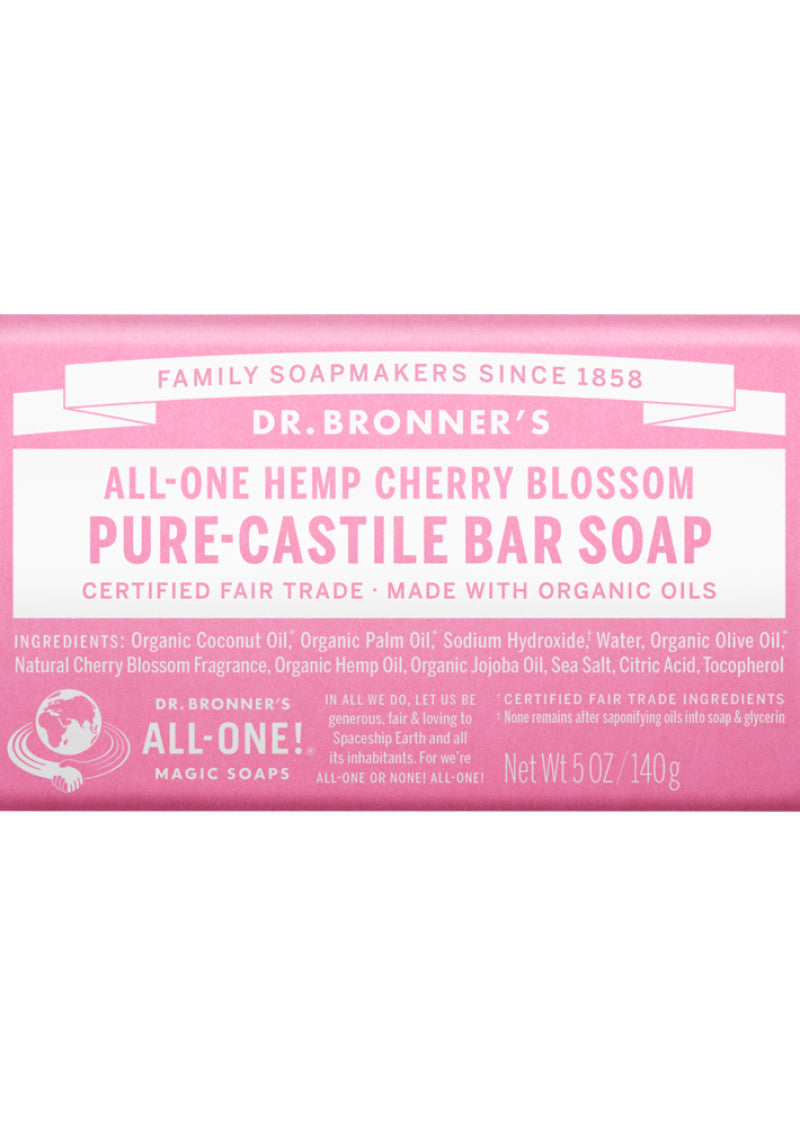 Dr Bronners Magic Bar Soap Cherry Blossom 140g