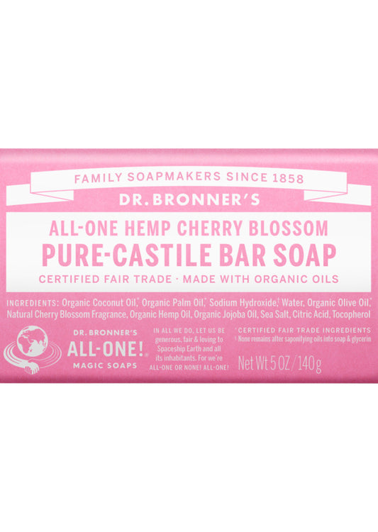Dr Bronners Magic Bar Soap Cherry Blossom 140g