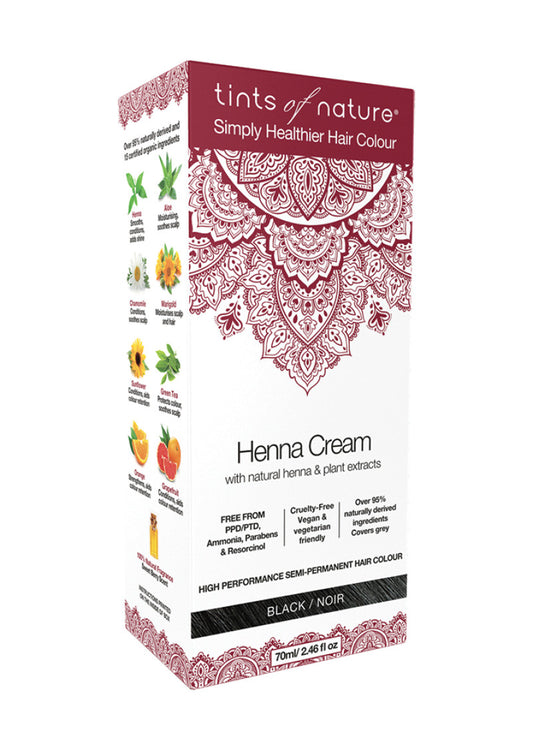 Tints Nature Henna Cream (hair Semi Perm) Black 70ml
