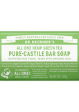 Dr Bronners Magic Bar Soap Green Tea 140g