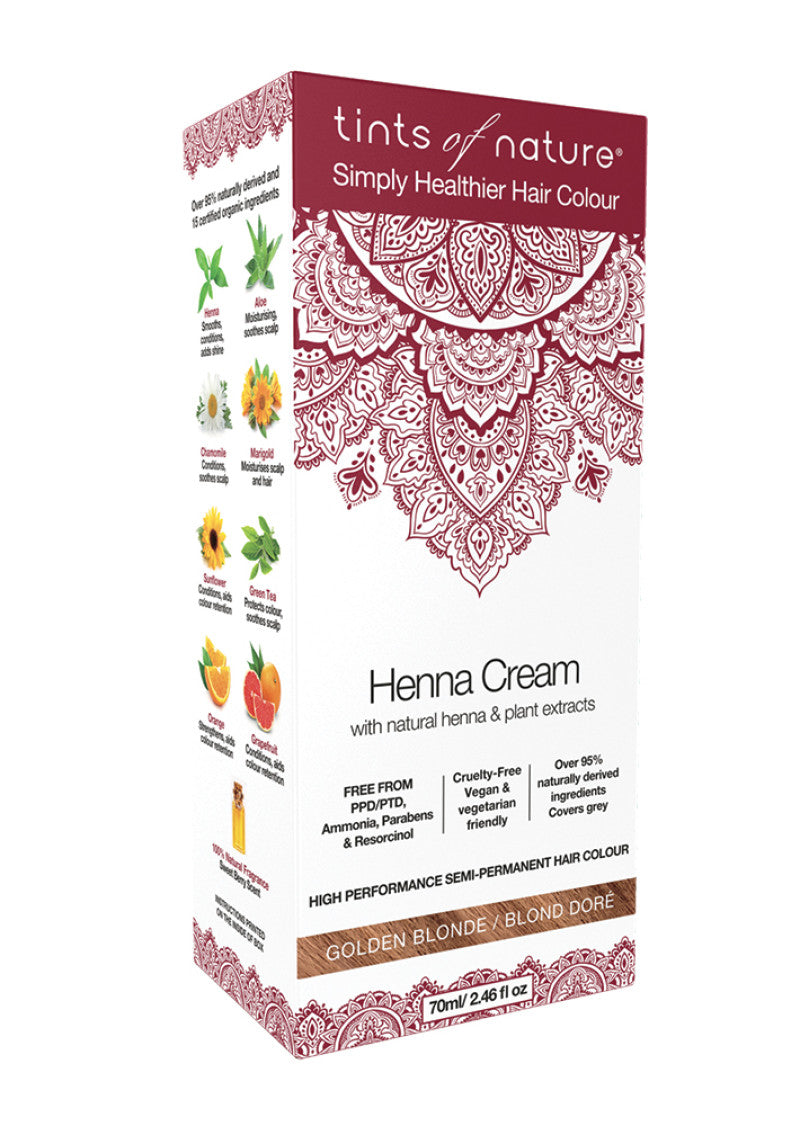 Tints Nature Henna Cream (hair Semi Perm) Golden Blnd 70ml