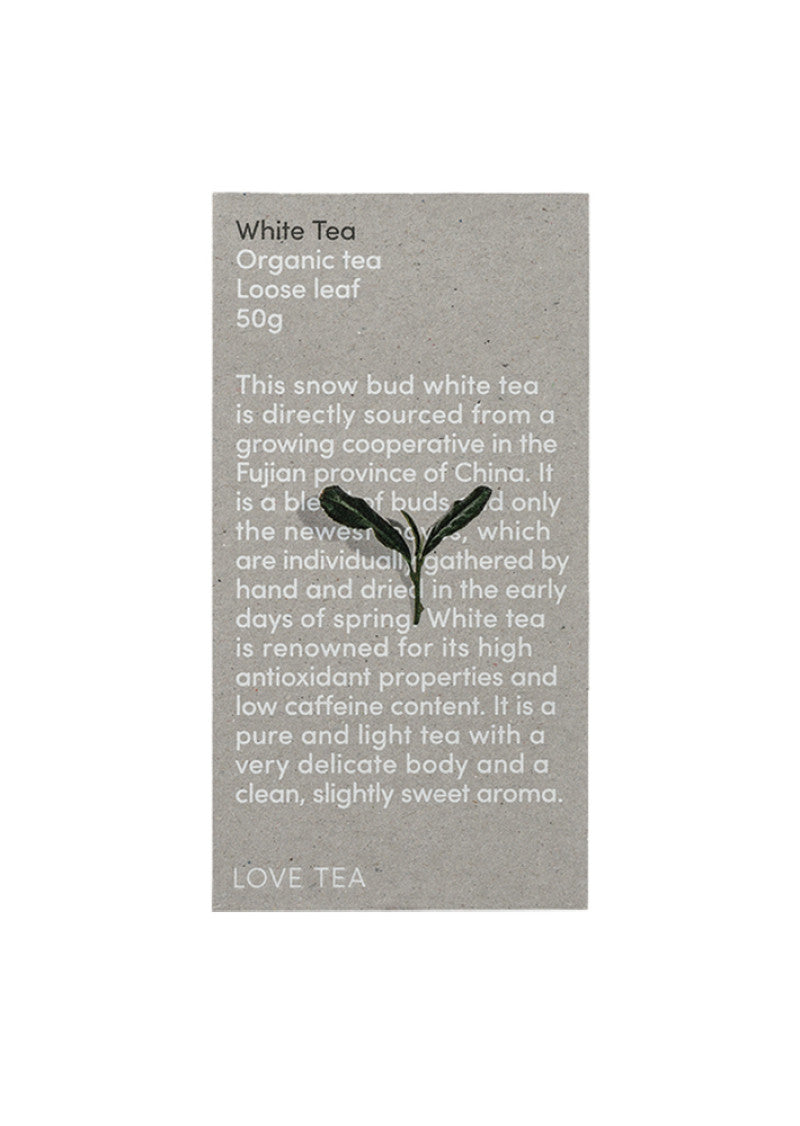 Love Tea Organic White Tea Loose Leaf 50g